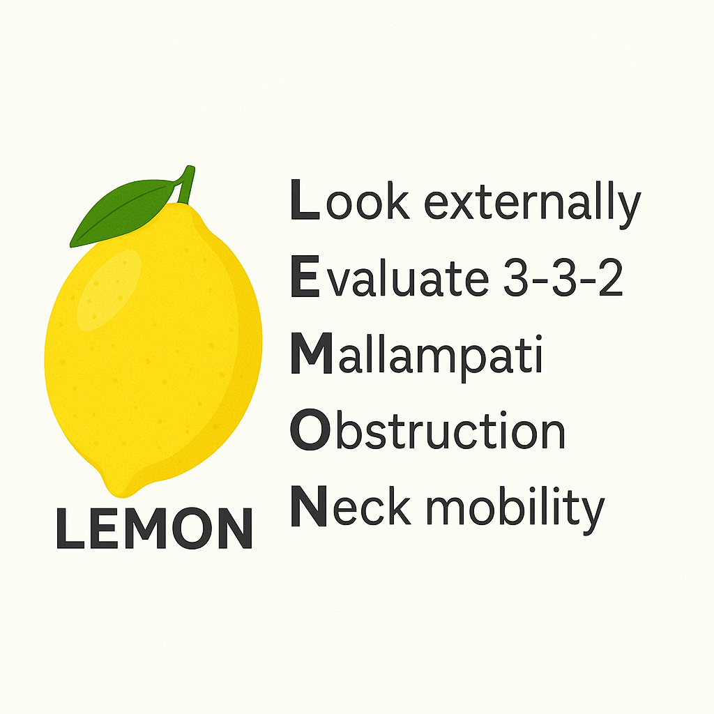 LEMON airway assessment mnemonic